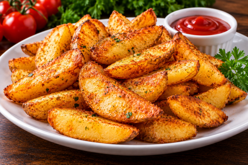 Steak burgonya